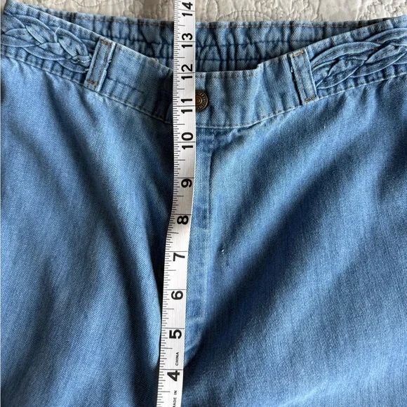 Levi’s 1970s Rare Orange Tab Vintage High Rise Flare Blue Braided Belt Jeans